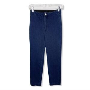 LYSSE / dark wash high rise jean leggings / XS